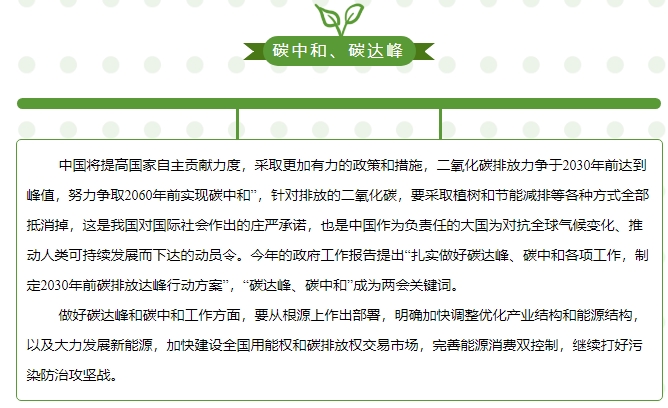 “碳中和、碳達(dá)峰”構(gòu)建綠色、低碳、循環(huán)的可持續(xù)發(fā)展經(jīng)濟(jì)體系